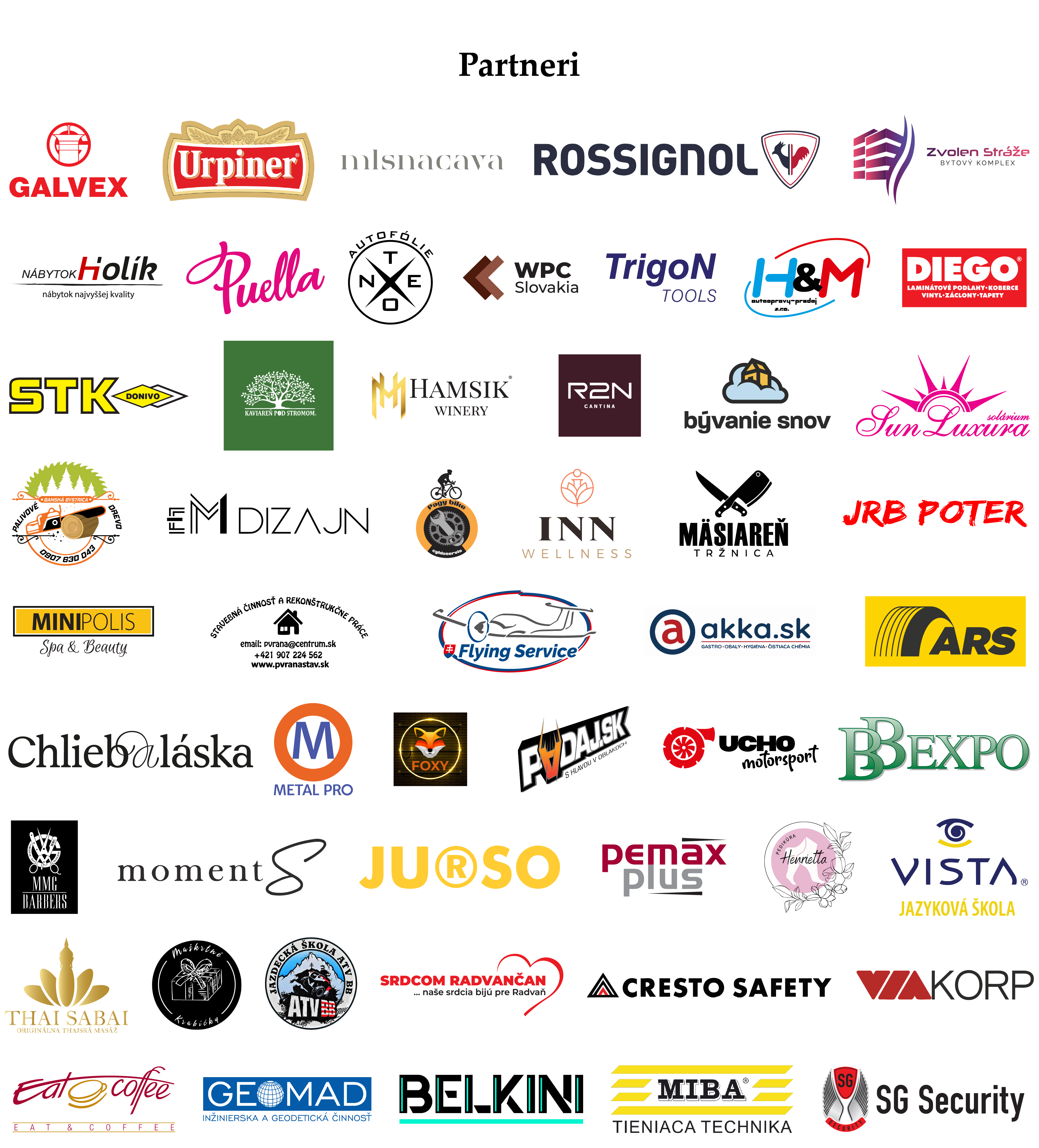 Tajovský beh - Partneri